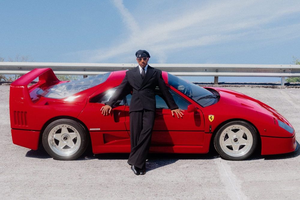 The Ferrari F40 owned by Lewis Hamilton with the seven-time F1 champion