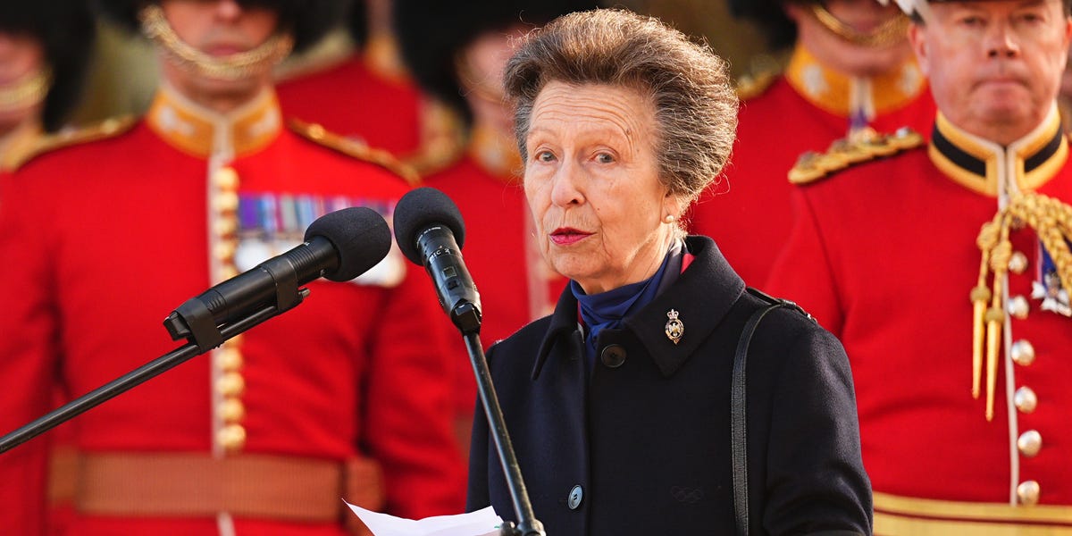 Princess Anne Attended the 100-Year Dedication of the Guards Memorial in London