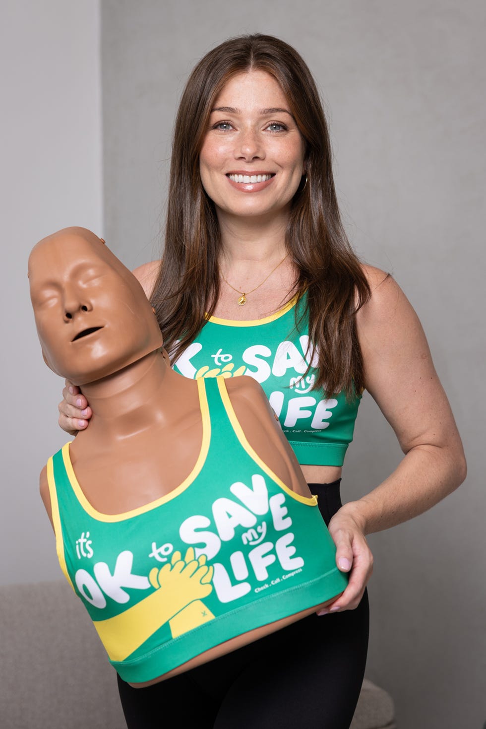 nikki sanderson joins st john ambulance cpr bra campaign