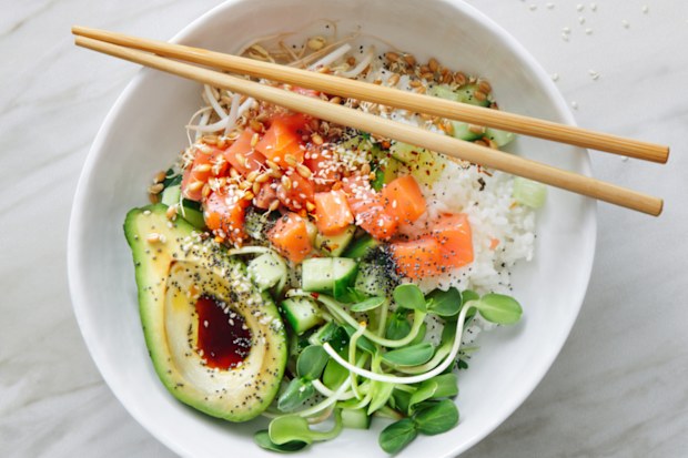 Salmon poke bowl