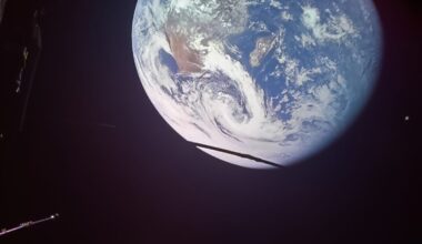 Earth from space, as seen by the Jupiter Icy Moons Explorer (Juice) on 28 September 2026. Credit: ESA/Juice/JMC. Acknowledgements: Simeon Schmauß