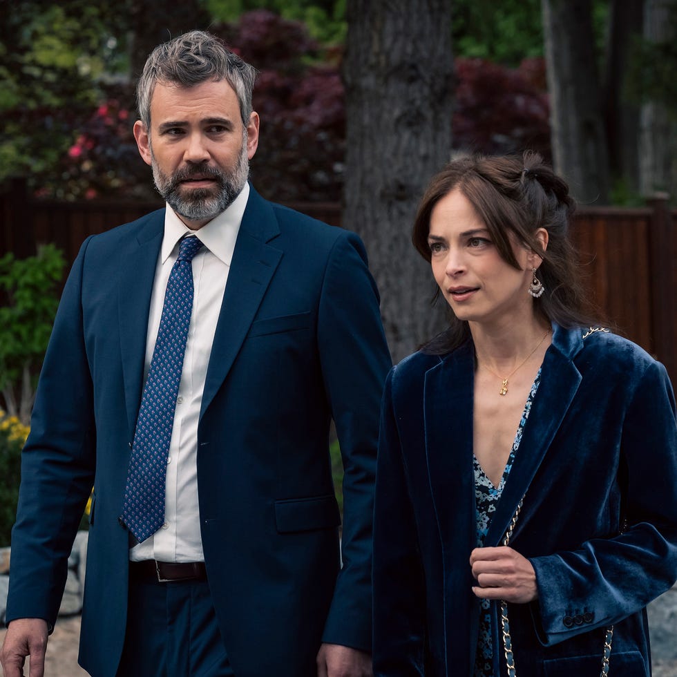 FOX's "Murder In A Small Town" - Season Two murder in a small town: l r: rossif sutherland and kristin kreuk in the fall of holman episode of murder in a small town airing tuesday, nov. 25 (8:00 9:00pm et/pt) on fox. (photo by fox via getty images)