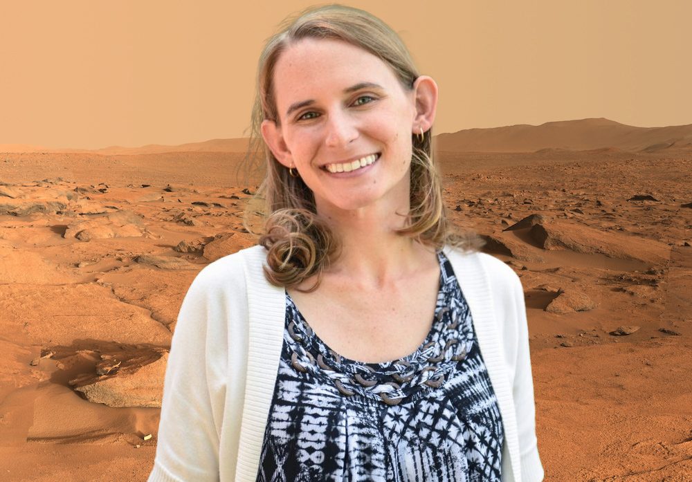 Dr Amy Williams is an astrobiologist at the University of Florida, whose work focuses on the preservation of biosignatures in extreme environments on Earth. She is also a science team member on NASA’s Mars Curiosity and Perseverance rovers. Credit: NASA