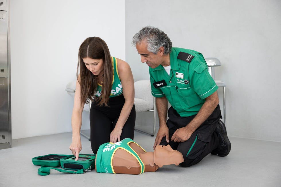 nikki sanderson joins st john ambulance cpr bra campaign