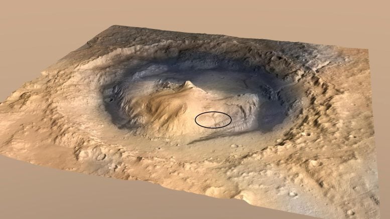 Artist’s Concept Shows Mount Sharp