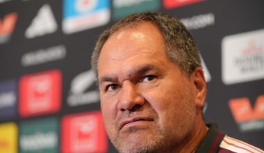 All Blacks: Coach Dave Rennie frustrated by Springboks tour loss