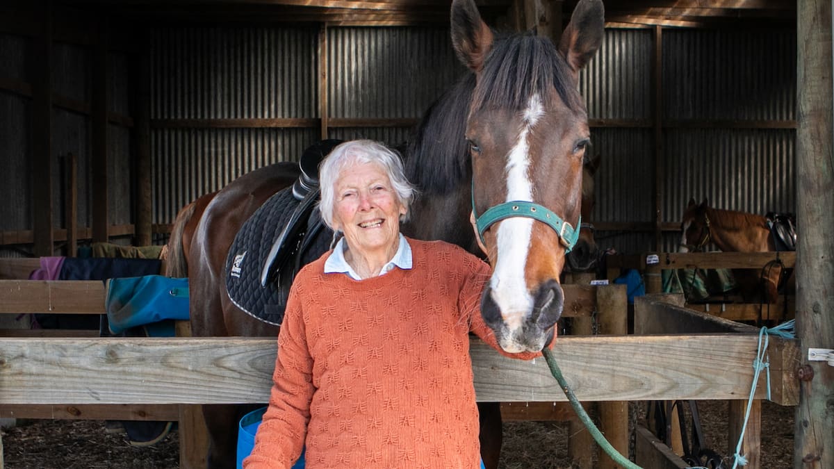 Blind at 91, why Lady June Carter has returned to Riding for the Disabled