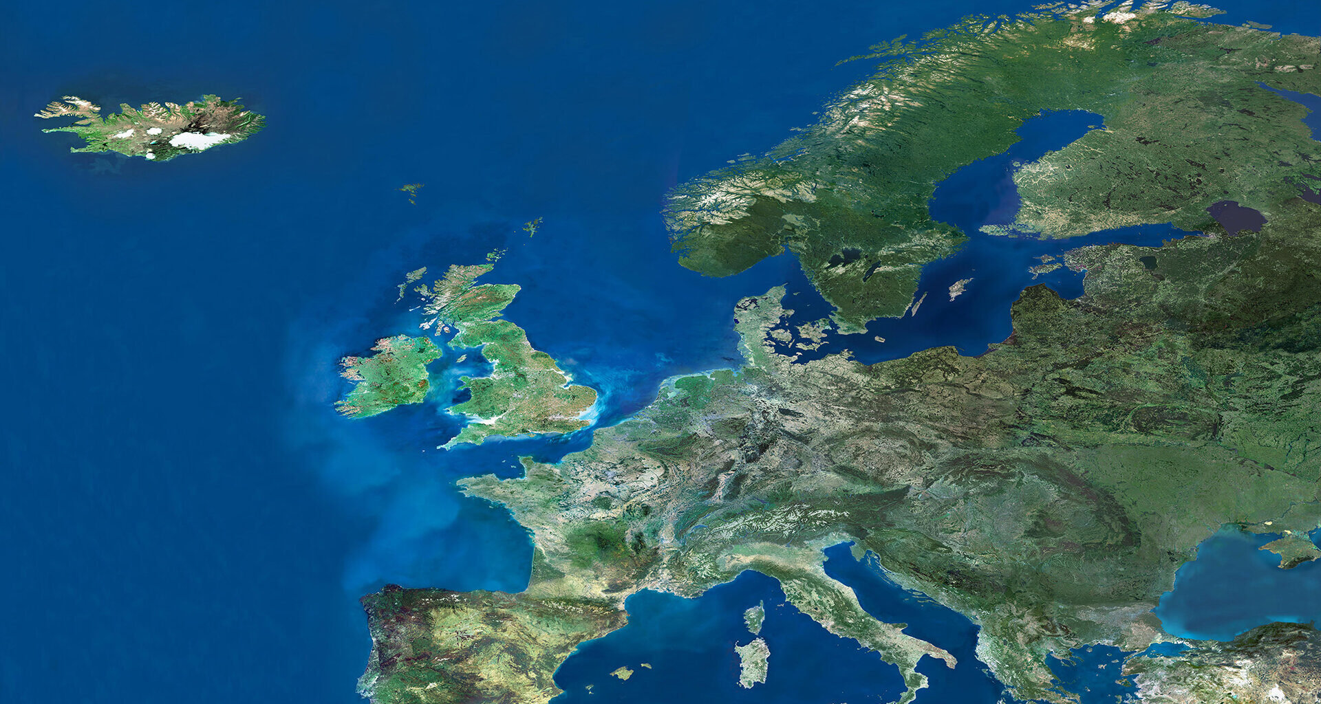 Europe seen by ERS satellite