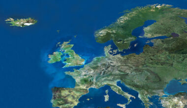 Europe seen by ERS satellite