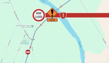 State Highway 1 Temuka-Ōrari Highway closed after serious crash