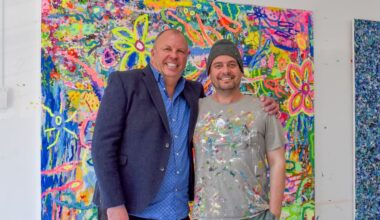 How we make it work: Artist Maico Camilo and retired international rugby referee Lyndon Bray
