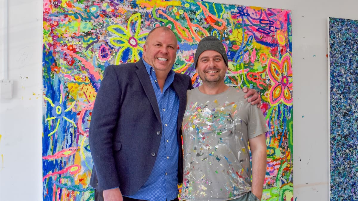 How we make it work: Artist Maico Camilo and retired international rugby referee Lyndon Bray