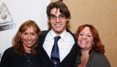 Sharon Bialy, R.J. Mitte and Sherry Thomas at the 2011 Media Access Awards.