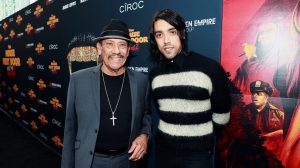 Danny Trejo and Gilbert Trejo at Regal LA Live on June 7, 2021 in Los Angeles, California