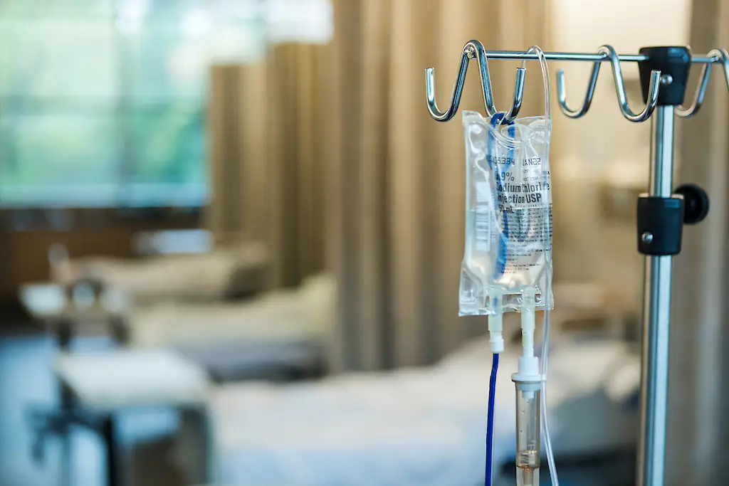 Thomas' condition became worse when he began having bloody diarrhea, eventually requiring IV fluid bags to treat his dehydration. Credit: SDI Productions / Getty