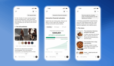 ChatGPT’s ‘Intelligent UI’ update fills its responses with pictures, charts, and buttons