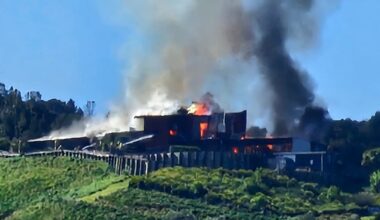 Whangateau house fire: Firefighters battle two-storey blaze north of Auckland