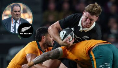 Jordie Barrett 'wouldn't look out of place' in the back-row as Dave Rennie claims All Blacks star has 'taken his game to another level'