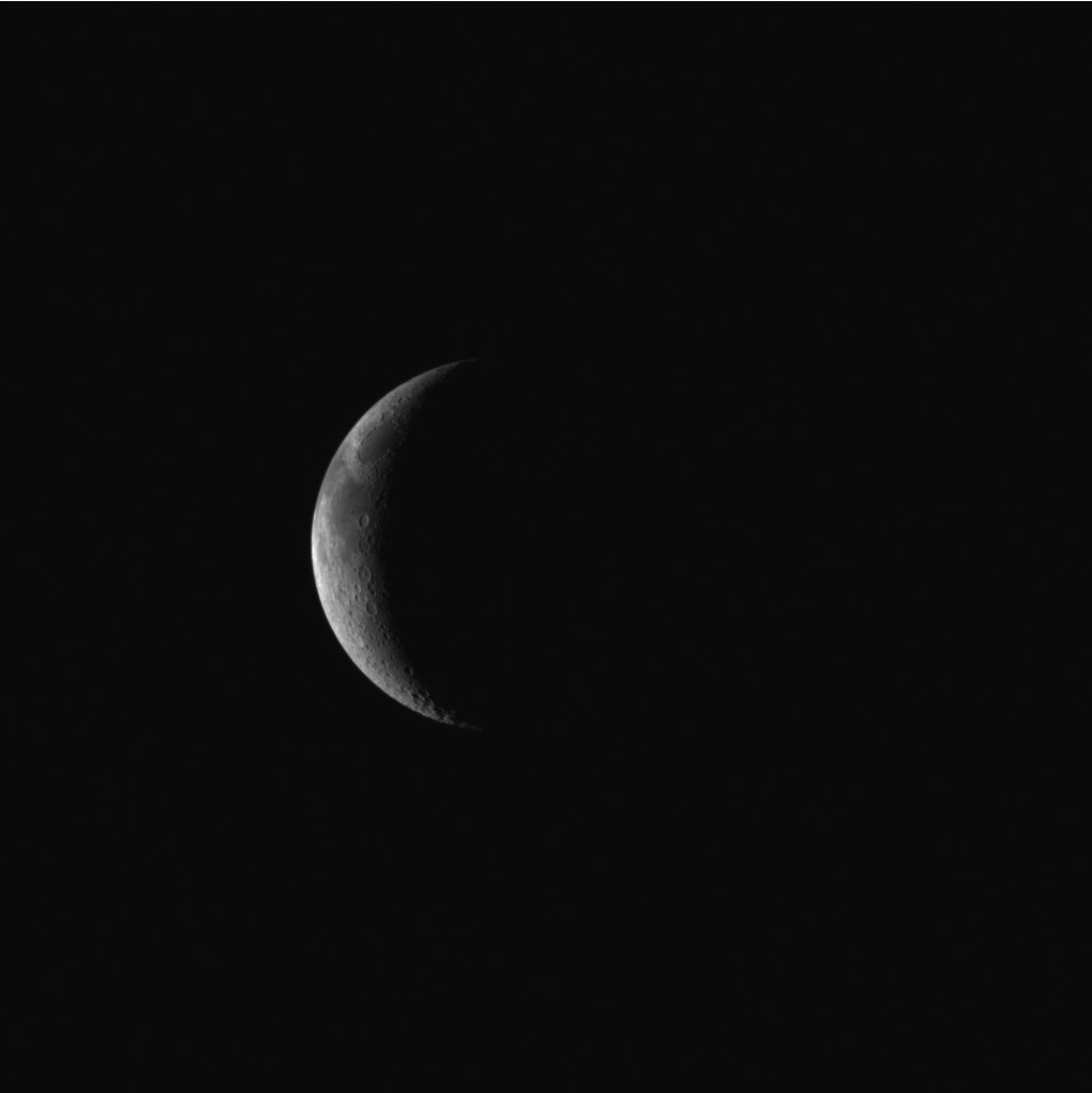 Juice navigation camera images of the Moon