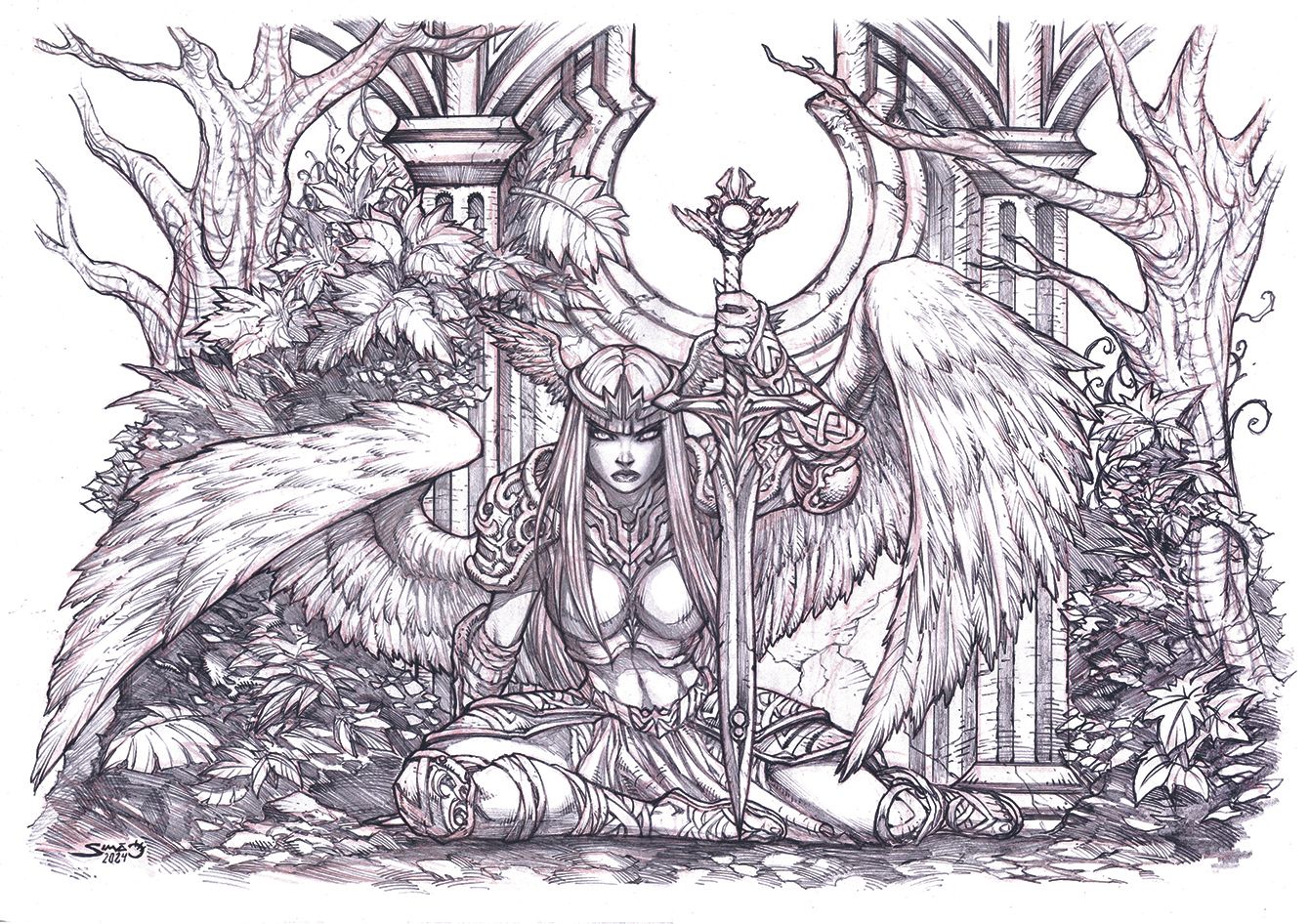 This artist's epic pencil art has made him a rising star in indie comics
