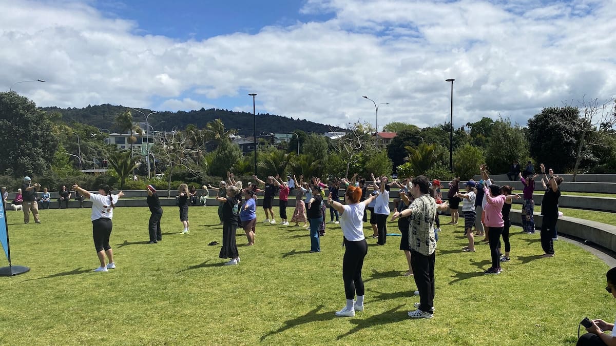 Whangārei flash mob brings people together for Mental Health Awareness Week