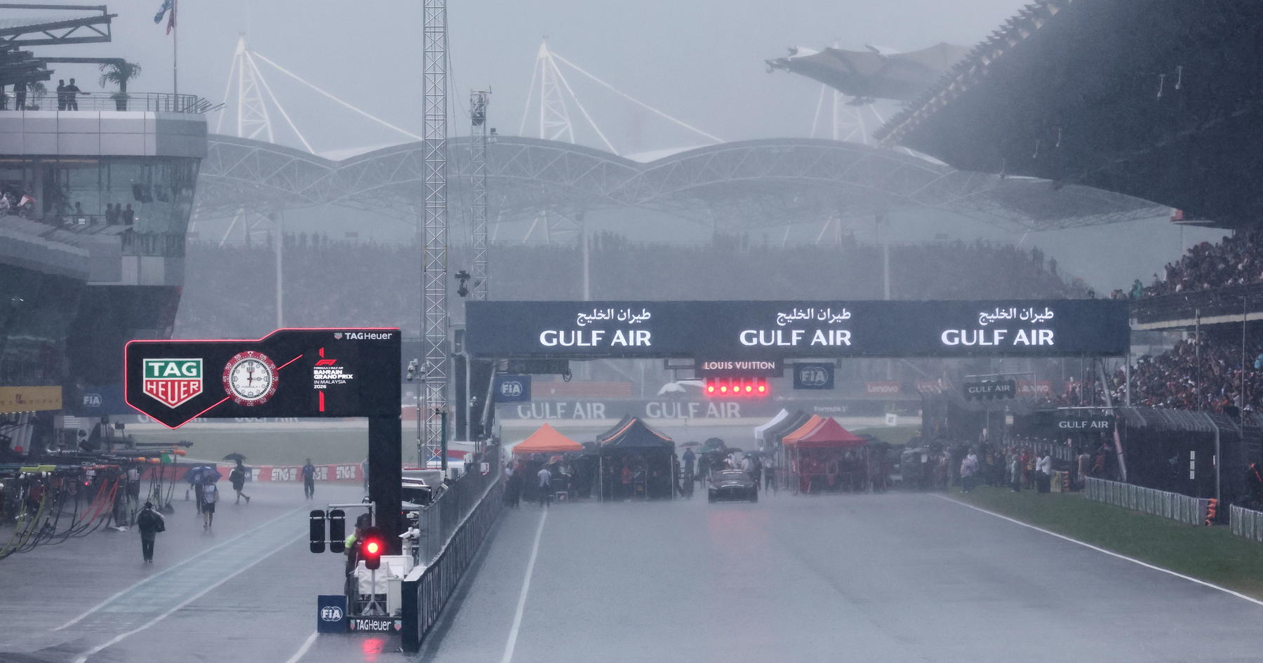 F1 shortened race points rules explained as thunderstorms hit Bahrain GP in Malaysia