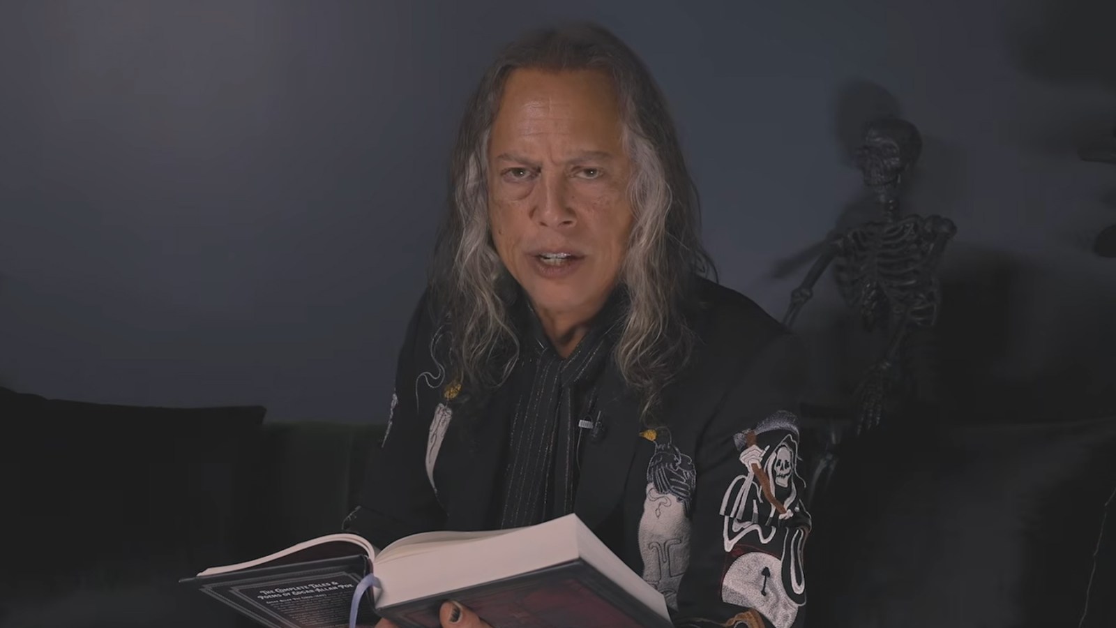 Metallica's Kirk Hammett Reads Edgar Allen Poe's 'The Raven'