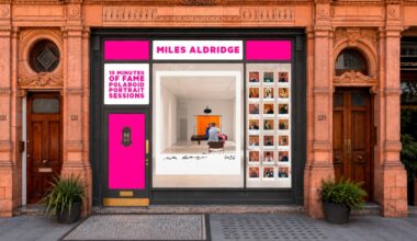 The Miles Aldridge pop-up photo booth in London.