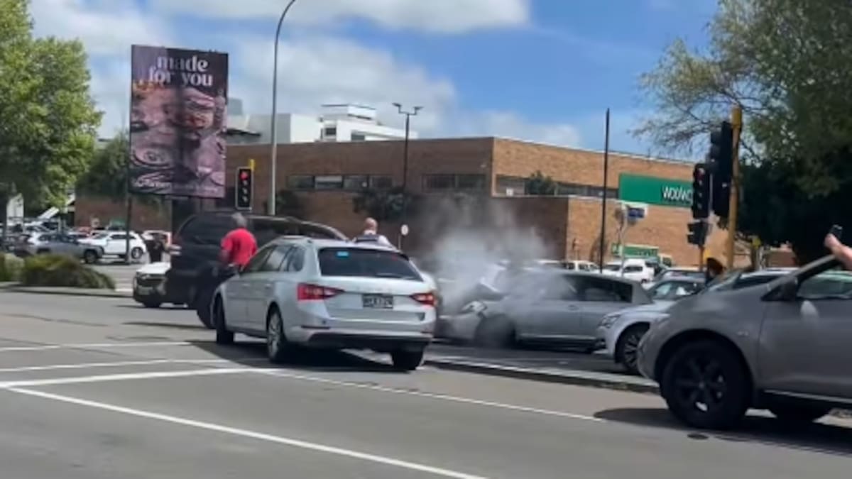Palmerston North police chase: Youth charged after car rammed, tyres spiked