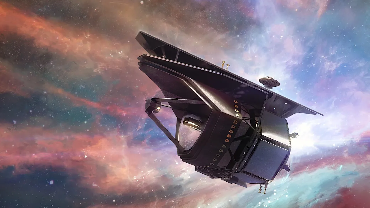 Artist's impression of PRobe far-Infrared Mission for Astrophysics (PRIMA). Credit: NASA