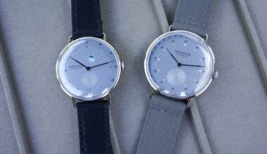 First Look: New Ice Blue Dials for the Nomos Metro Date Power Reserve and Neomatik 41 Update