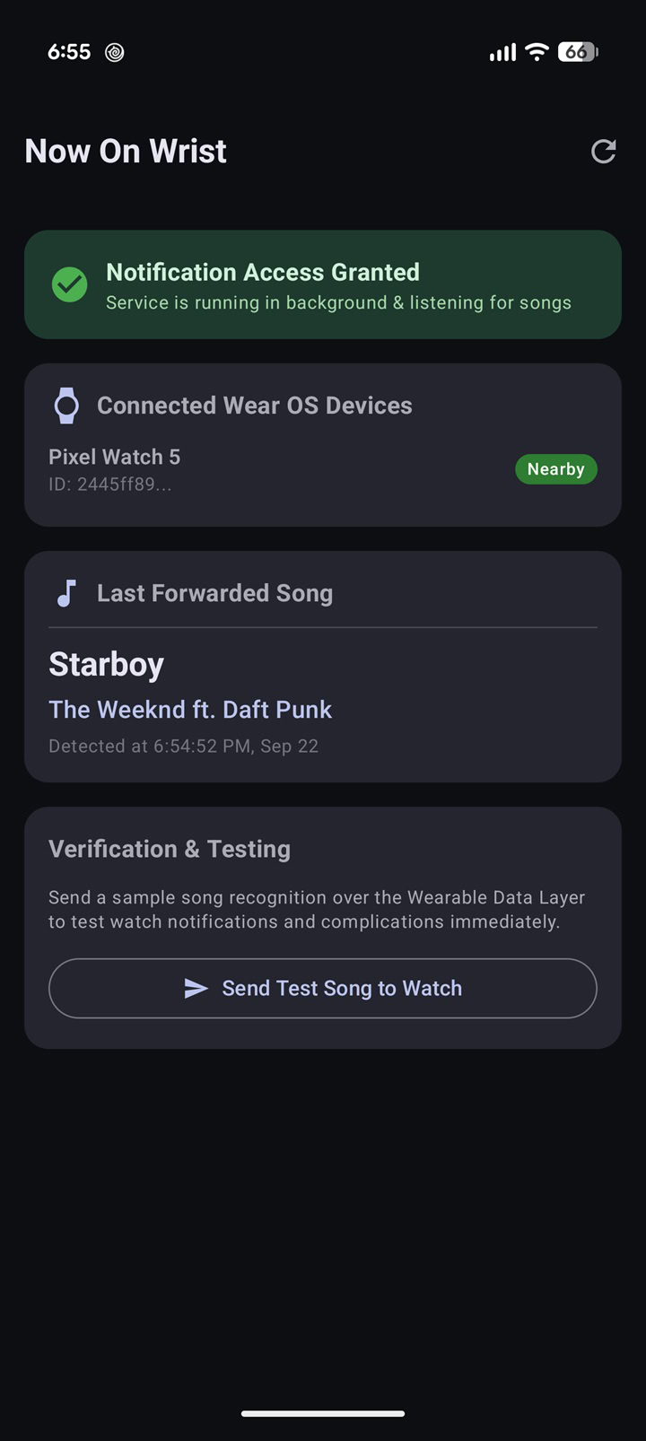 Now on Wrist brings Pixel Now Playing to Wear OS 2