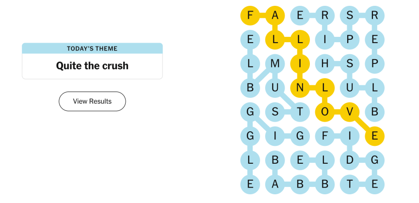 The completed NYT Strands puzzle for Oct. 17, 2026.