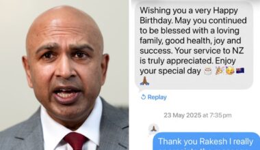 Rakesh Naidoo says Labour approach not linked to end of texts with Mark Mitchell