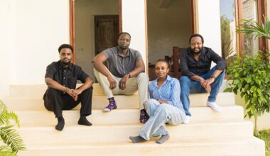 The Satlyt team, from left to right, engineer Leina Moli, founder and CEO Rama Afullo, engineer Junn Wangari, and CTO Nelson Psenjen.