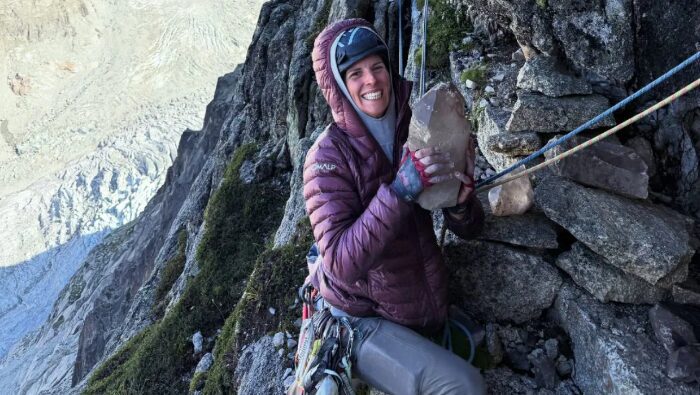 Climbers Find Huge Crystals on New 16-Pitch Alpine Route