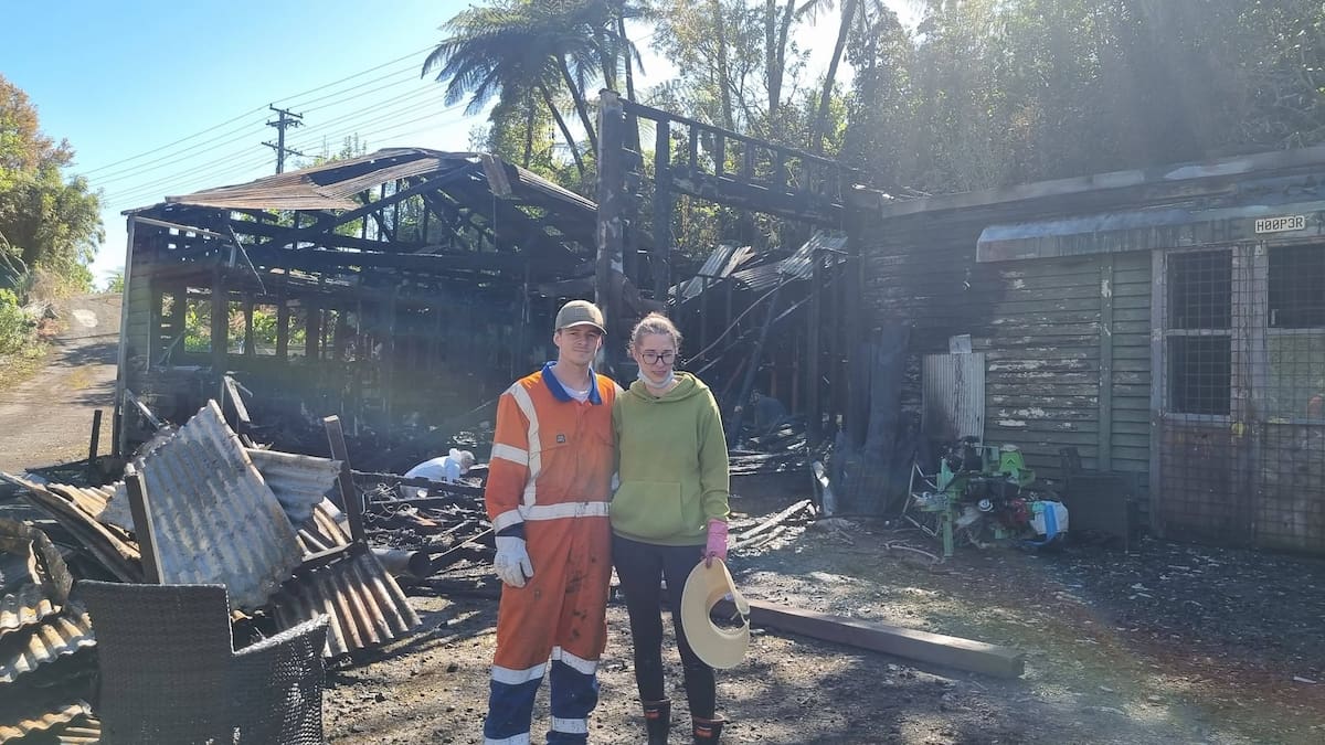 New Plymouth house fire: Wedding rings found in wreckage after home razed