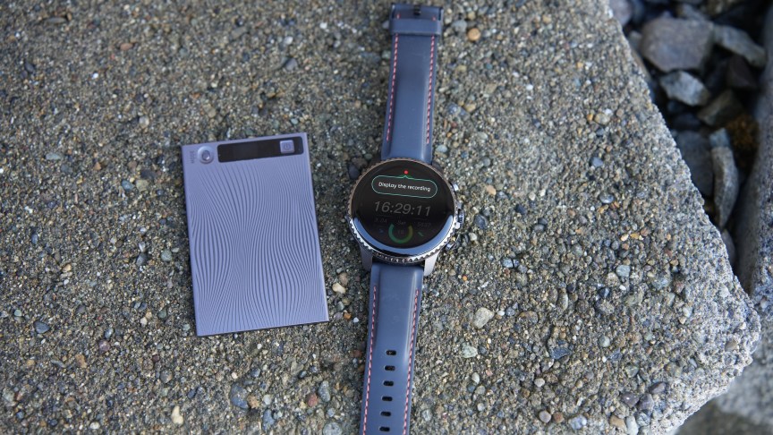 The TicNote AI recorder (left) is now available in a watch form factor (right)
