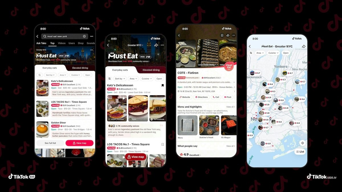 TikTok expands into restaurant guides with 'Must Eat' feature