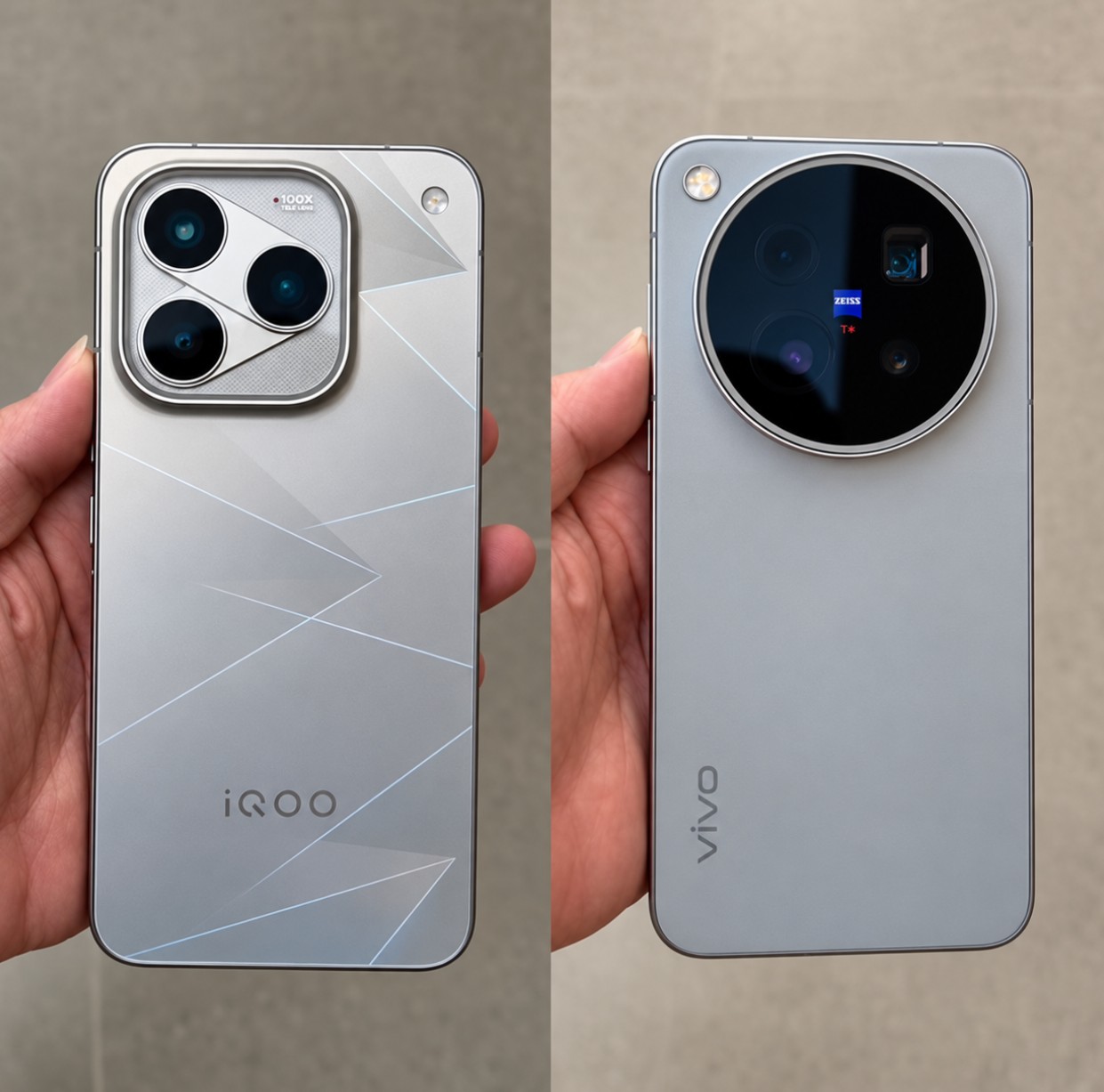 Vivo X500 Pro Max vs iQOO 16 Design