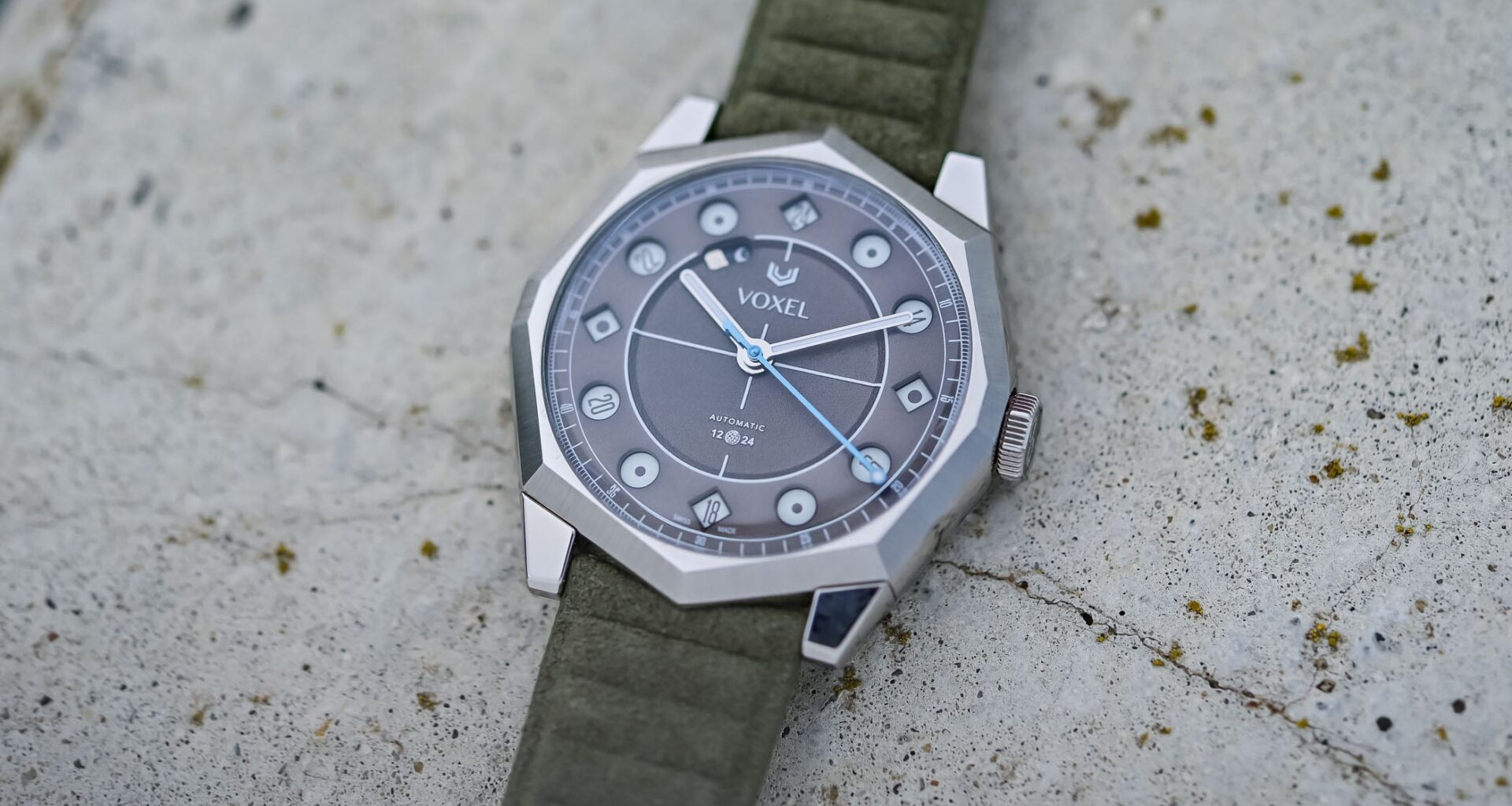First Look: The Face-Changing Voxel Meridion VX01-E, With a 24-Hour Jumping Display