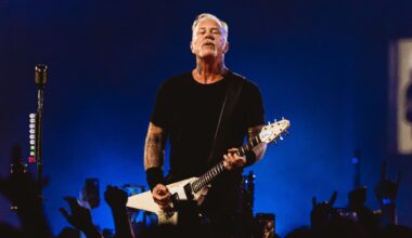 James Hetfield on stage