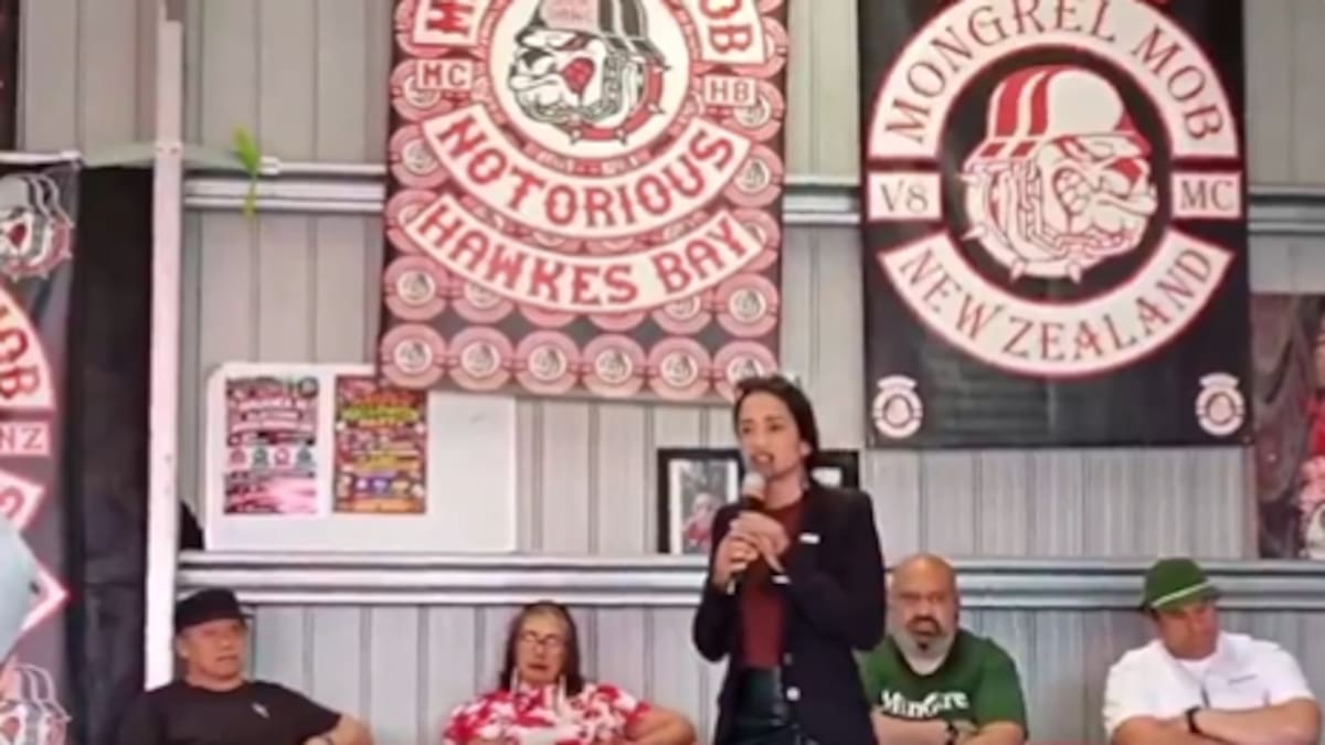 Election 2026: Te Pāti Māori’s Oriini Kaipara vowed to restore ‘mana’ to Mongrel Mob at gang pad visit