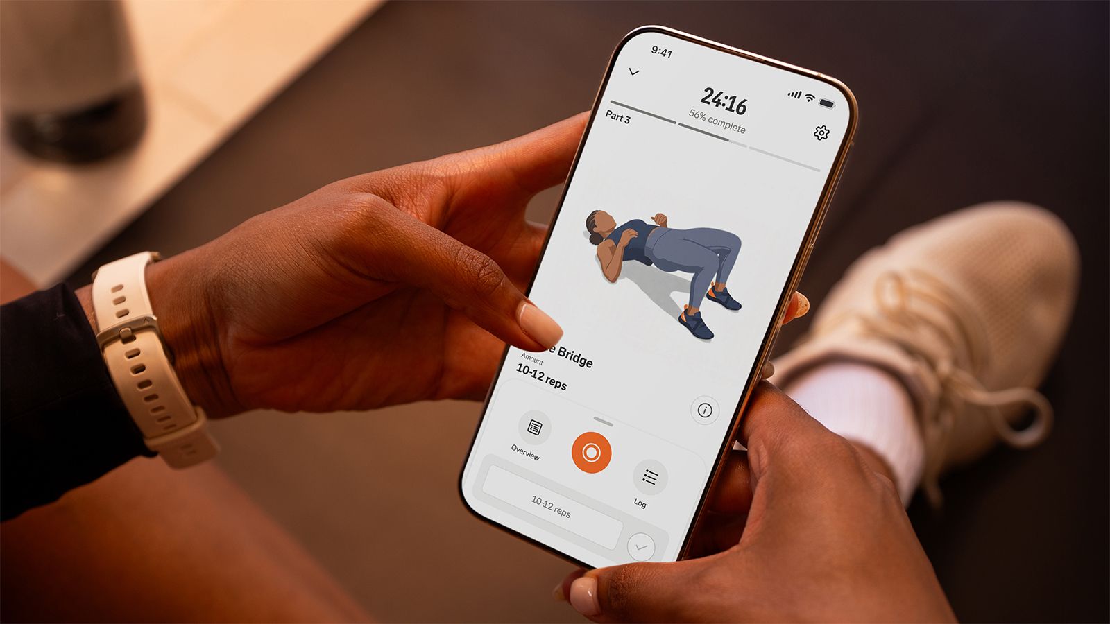 Smartphone showing the Strava app