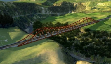 Construction begins on country's highest road bridge