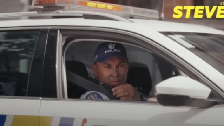 A screen grab from Ride Along. Source: NZ Police / YouTube 