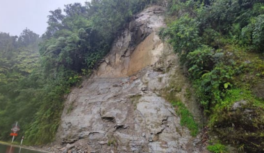 Slip, surface flooding as heavy downpours move across NZ