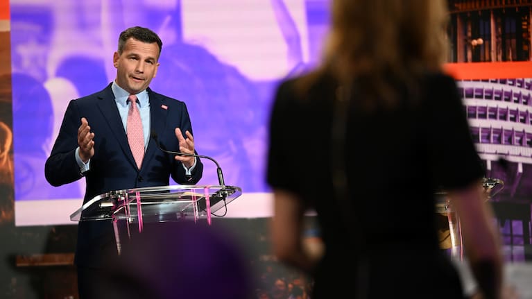 ACT leader David Seymour at the 1News Multi-Party Debate.