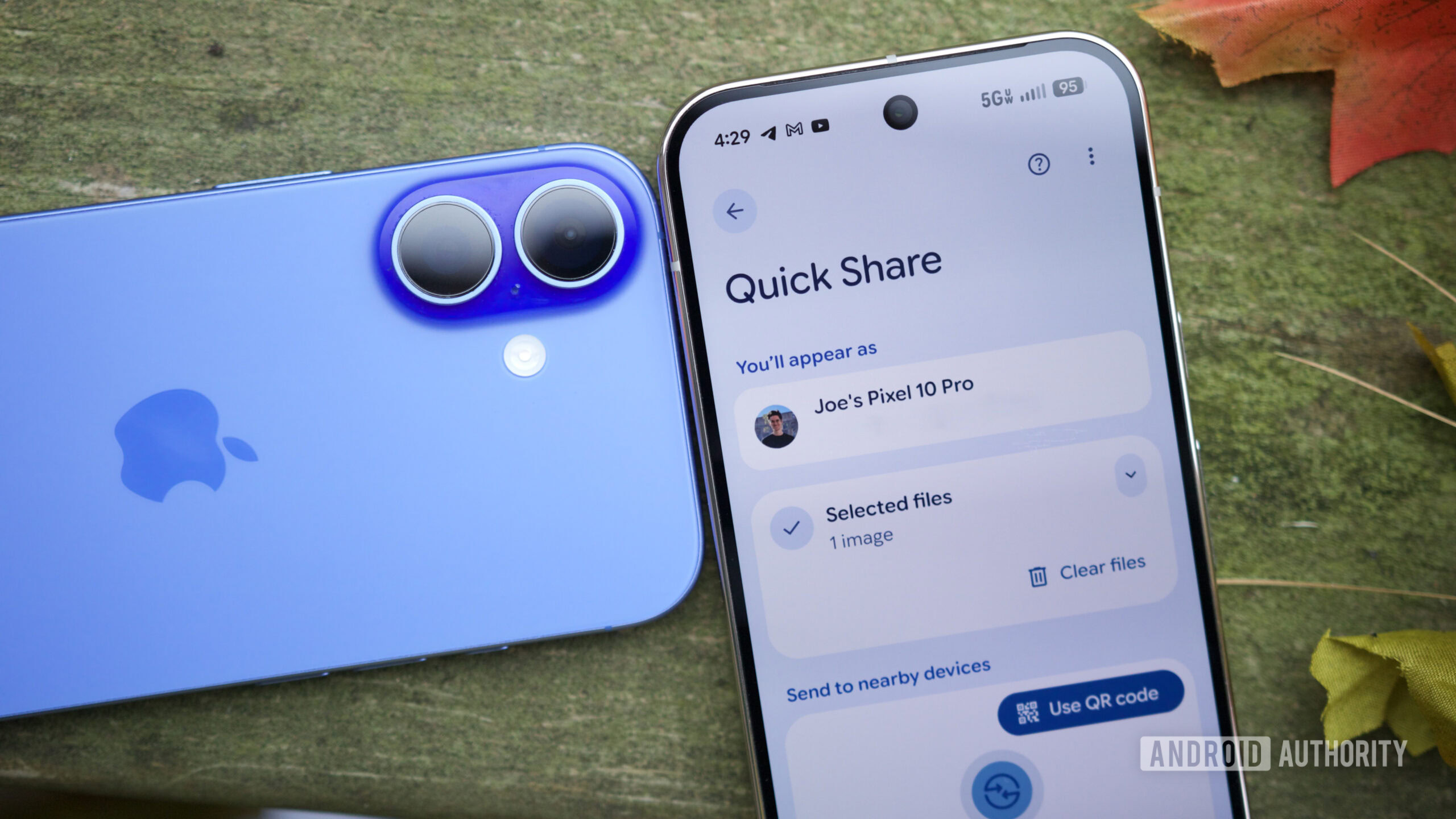 Quick Share running on a Pixel phone.