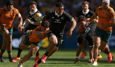 Recap: All Blacks' fast start helps down Wallabies in Sydney